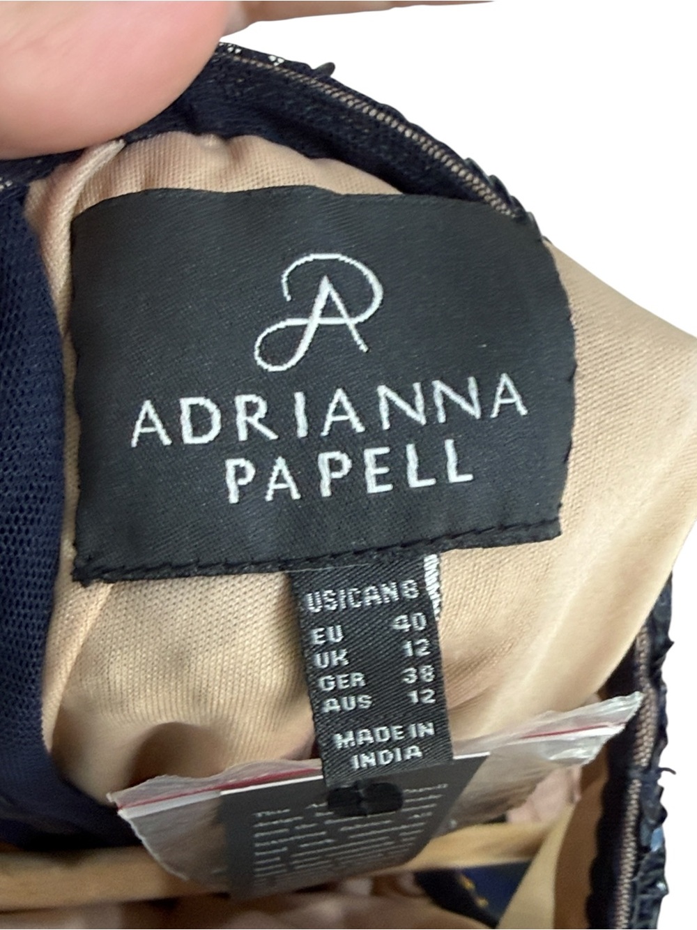 Adrianna Papell Beaded Sequin Cocktail Dress Size 8 NWT - Picture 7 of 11